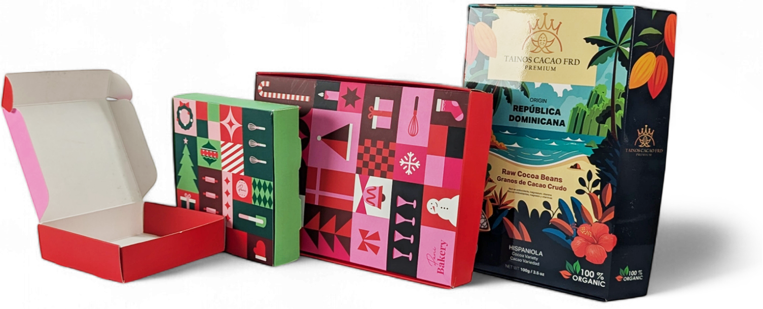 Cajas plegadizas con troqueles variados para diferentes productos