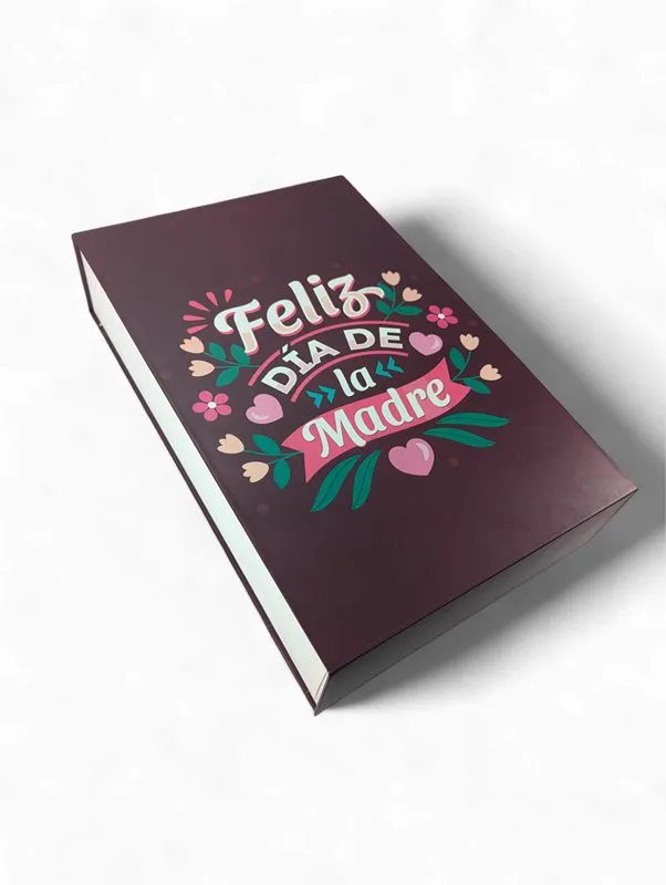 Caja rigida impresa Dia de las madres