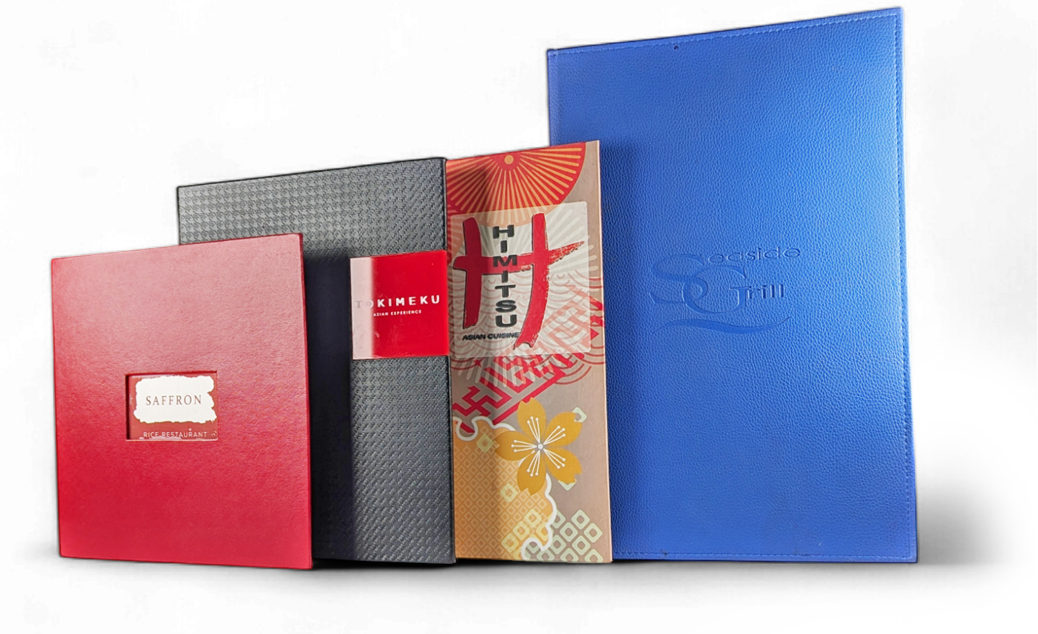 Menús personalizados para restaurantes con acabados diversos